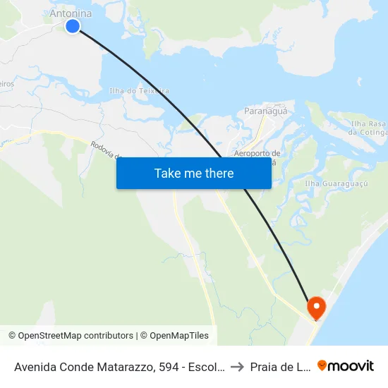 Avenida Conde Matarazzo, 594 - Escola Gil Feres to Praia de Leste map