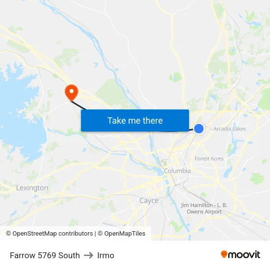 Farrow 5769 South to Irmo map