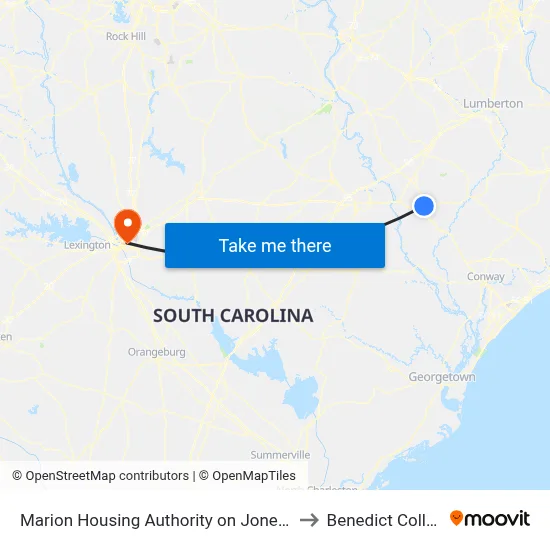 Marion Housing Authority on Jones Ave to Benedict College map