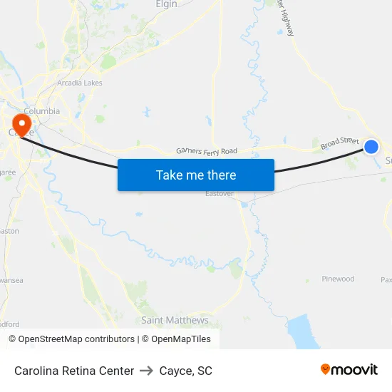Carolina Retina Center to Cayce, SC map