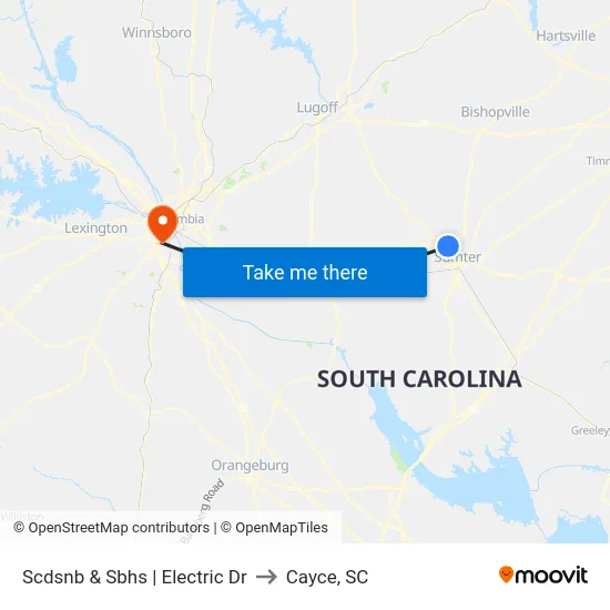 Scdsnb & Sbhs |  Electric Dr to Cayce, SC map
