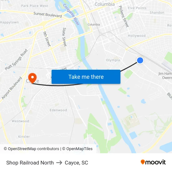 Shop Railroad North to Cayce, SC map