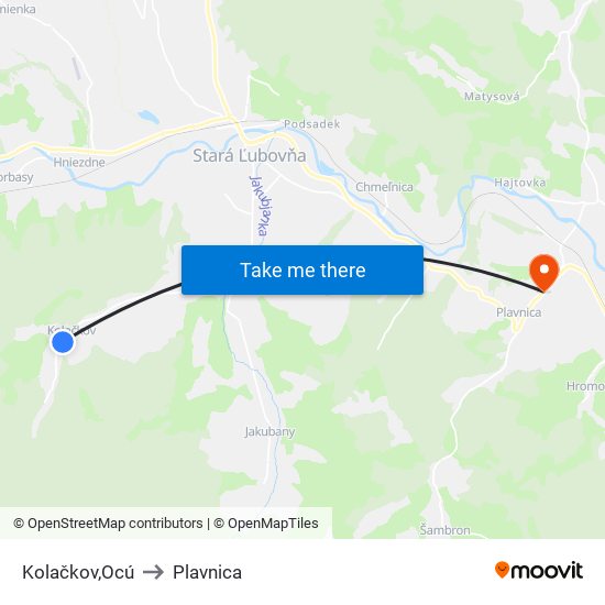 Kolačkov,Ocú to Plavnica map