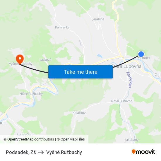 Podsadek, Zš to Vyšné Ružbachy map