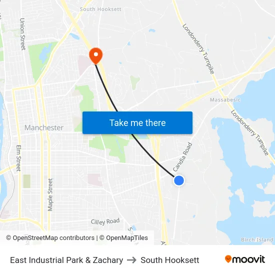 East Industrial Park & Zachary to South Hooksett map