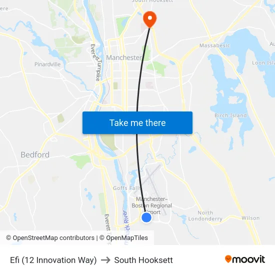 Efi (12 Innovation Way) to South Hooksett map
