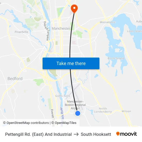 Pettengill Rd. (East) And Industrial to South Hooksett map