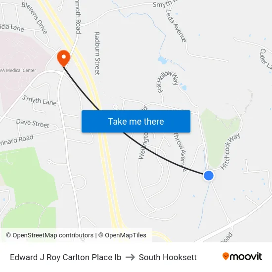 Edward J Roy  Carlton Place Ib to South Hooksett map