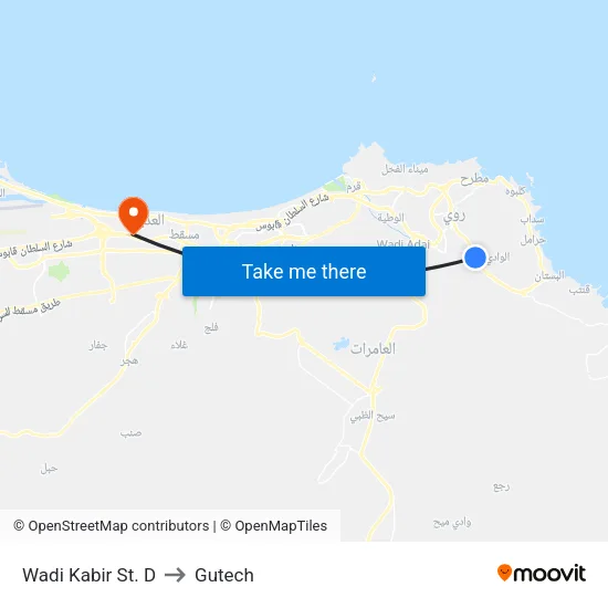 Wadi Kabir St. D to Gutech map