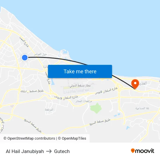 Al Hail South to Gutech map