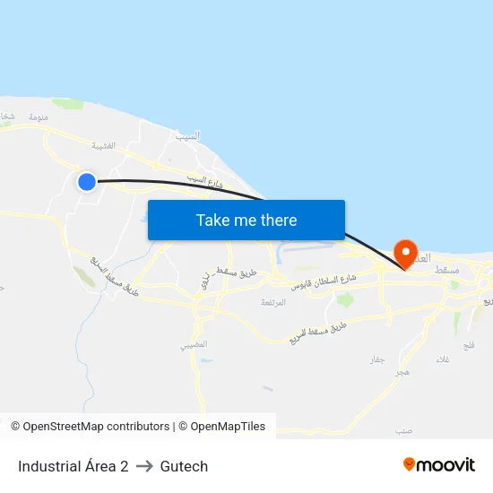 Industrial Area 2 to Gutech map