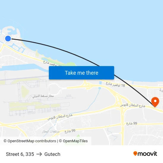 Street 6, 335 to Gutech map