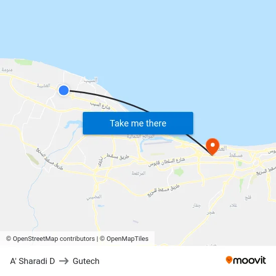 A' Sharadi D to Gutech map