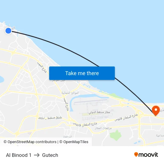 Al Binood 1 to Gutech map