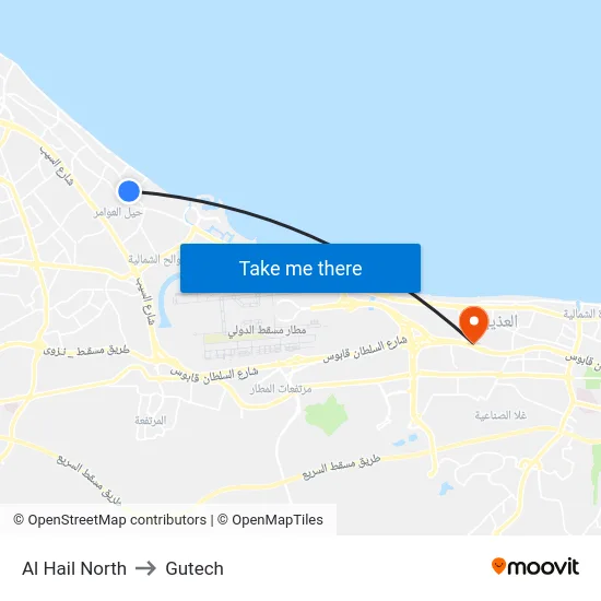 Al Hail North to Gutech map