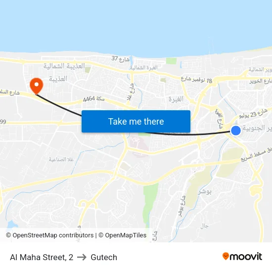 Al Maha Street, 2 to Gutech map