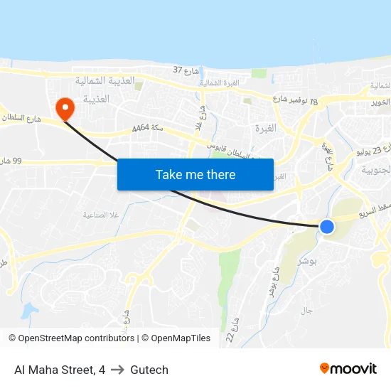 Al Maha Street, 4 to Gutech map