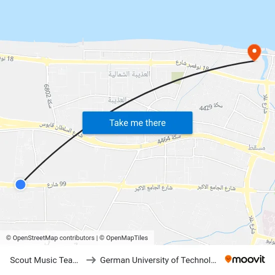 Scout Music Teams to German University of Technology map