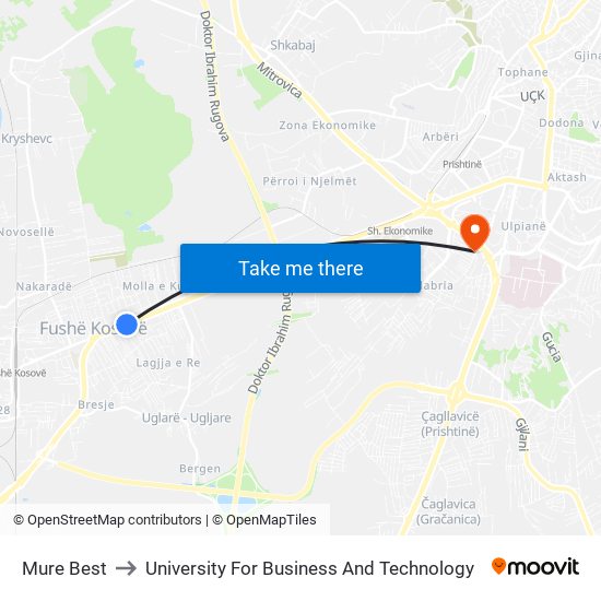 Mure Best to University For Business And Technology map