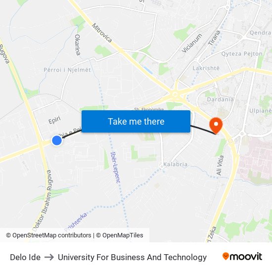 Delo Ide to University For Business And Technology map