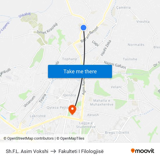 Sh.F.L. Asim Vokshi to Fakulteti I Filologjisë map