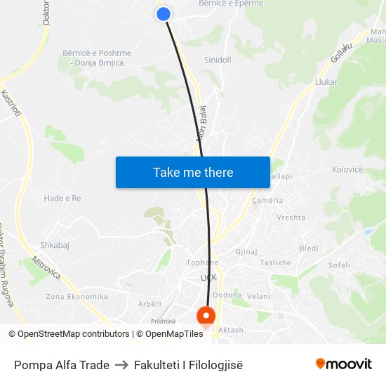 Pompa Alfa Trade to Fakulteti I Filologjisë map