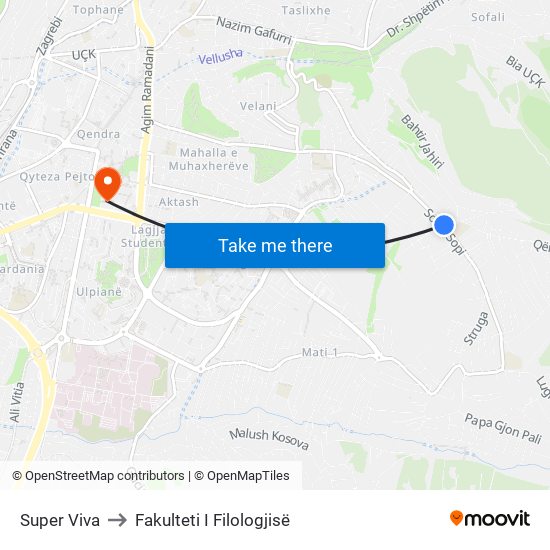 Super Viva to Fakulteti I Filologjisë map