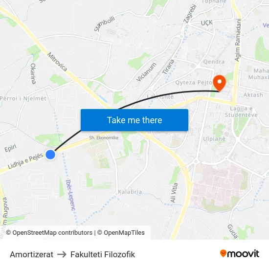 Amortizerat to Fakulteti Filozofik map