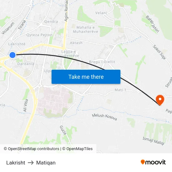 Lakrisht to Matiqan map