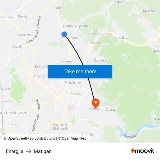 Energjia to Matiqan map