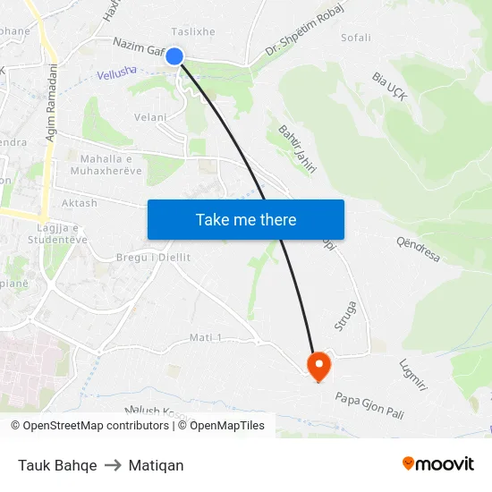Tauk Bahqe to Matiqan map