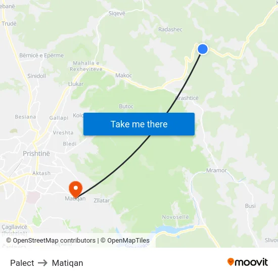 Palect to Matiqan map