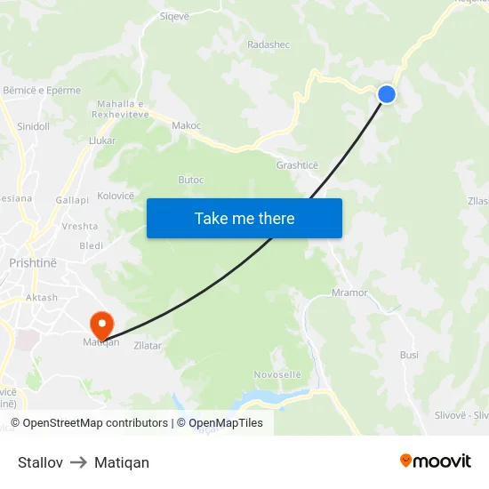 Stallov to Matiqan map