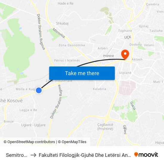 Semitronix to Fakulteti Filologjik-Gjuhë Dhe Letërsi Angleze map