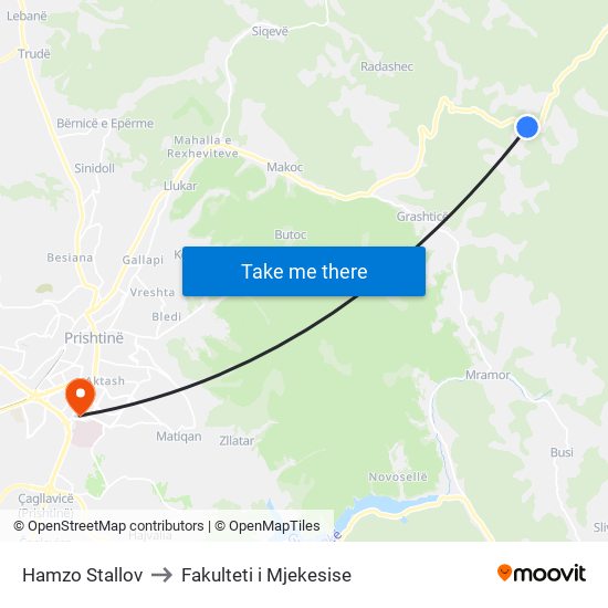 Hamzo Stallov to Fakulteti i Mjekesise map