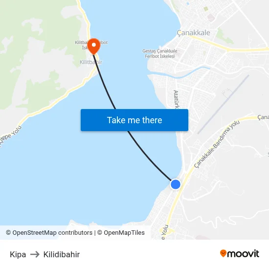 Kipa to Kilidibahir map