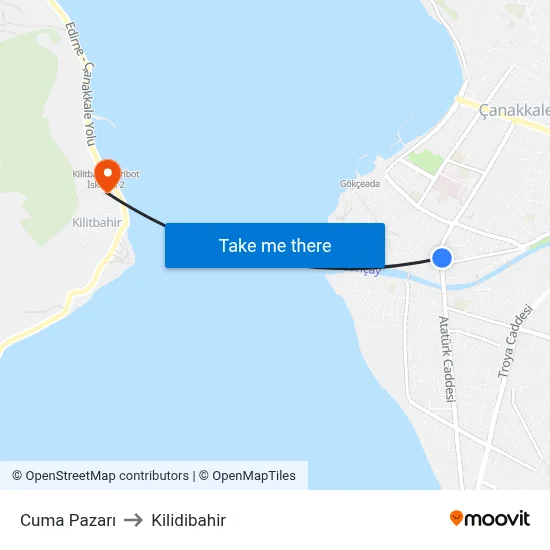 Cuma Pazarı to Kilidibahir map