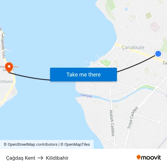 Çağdaş Kent to Kilidibahir map