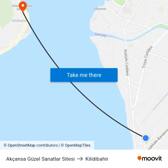 Akçansa Güzel Sanatlar Sitesi to Kilidibahir map