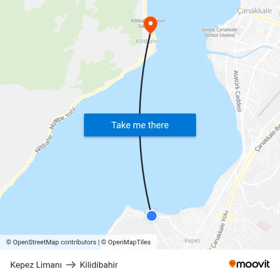 Kepez Limanı to Kilidibahir map