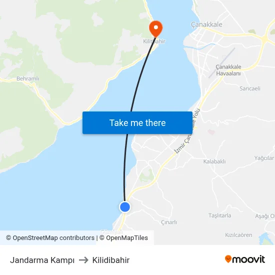 Jandarma Kampı to Kilidibahir map