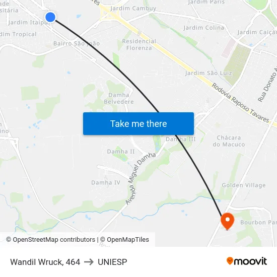 Wandil Wruck, 464 to UNIESP map