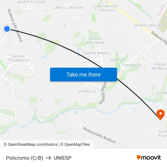 Policromo (C/B) to UNIESP map