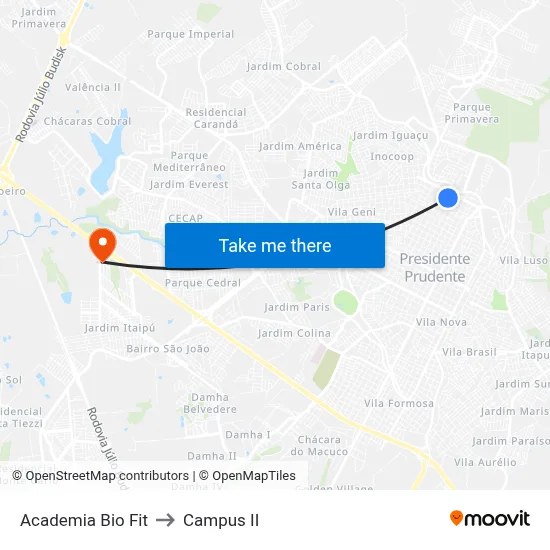 Academia Bio Fit to Campus  II map