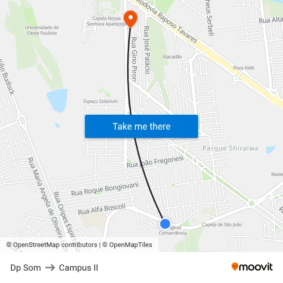 Dp Som to Campus  II map
