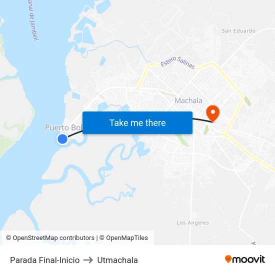 Parada Final-Inicio to Utmachala map