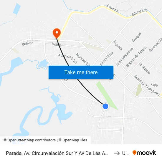 Parada, Av. Circunvalación Sur Y Av De Las Américas to Utpl map