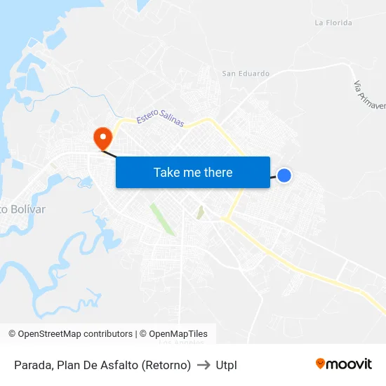 Parada, Plan De Asfalto (Retorno) to Utpl map