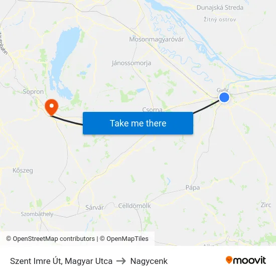 Szent Imre Út, Magyar Utca to Nagycenk map