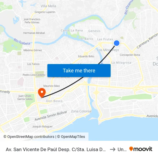 Av. San Vicente De Paúl Desp. C/Sta. Luisa De Marillac to Unev map